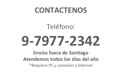 CONTACTENOS
apneas@apneas.org
Teléfono: 9-7977-2342
Envíos fuera de Santiago
Atendemos todos los días del año
*Requiere PC y conexión a Internet